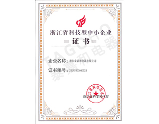 科技型中小企業(yè)證書